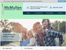 Tablet Screenshot of mcmullenchiropracticcenter.com